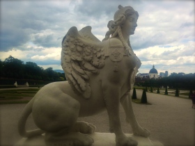 Belvedere Gardens. Mythology gave her wings to fly.